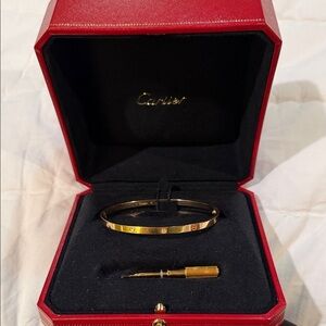 Cartier Gold Love Bracelet with Screwdriver, size 19